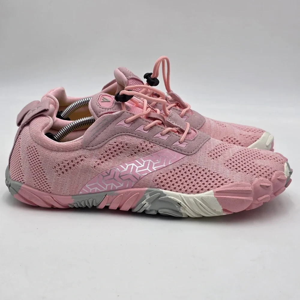Joomra Minimalist Barefoot Trail Run Shoes Pink/Gray Women's Size 10.5 NWOB